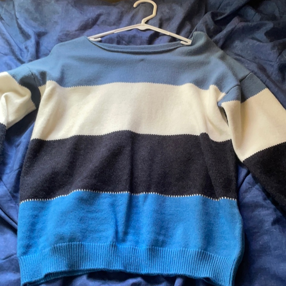 Striped light weight casual sweater